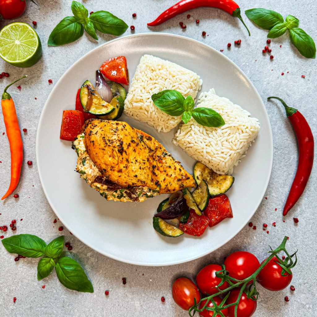 Balkan Hendlbrust mit Reis